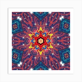 Psychedelic Mandala 49 Art Print