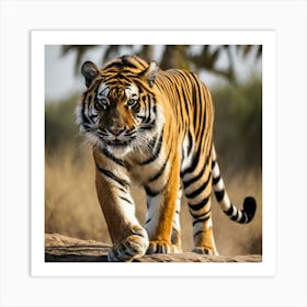 Tiger Walking Art Print