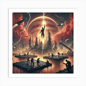 A Powerful Sci Fi Depiction Of The Jovian Syndicat Art Print