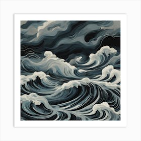 Stormy Seas 7 Art Print