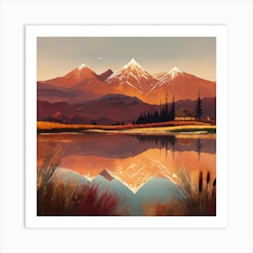Mountain Landscape 23 Art Print