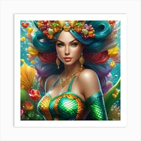 Gummy Bear Mermaid 2 Art Print