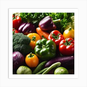 Colorful Vegetables 1 Art Print