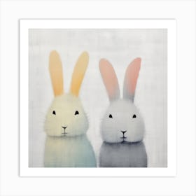 Two Rabbits Art Print