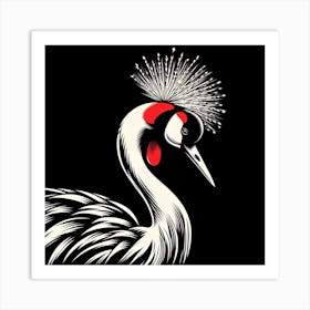 Korean Crane 2 Art Print