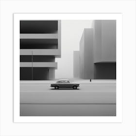 Car In The City Art Print