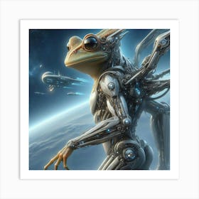 Robot Frog 1 Art Print