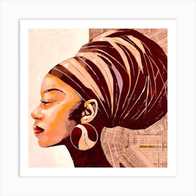 African American Woman Canvas Print Art Print