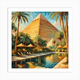 Egyptian Pyramids 8 Art Print