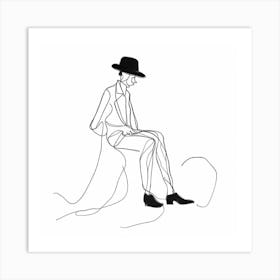 Man In A Hat Art Print