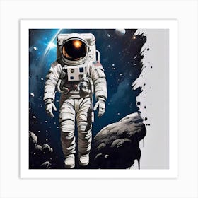 Astronaut Canvas Print Art Print