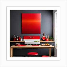 Cocina Al Tomo Rojo Art Print