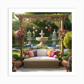 Garden Scene Art Print