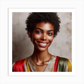 Portrait Of African American Woman Art Print