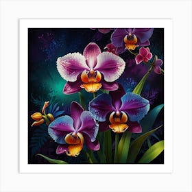 Orchids 1 Art Print