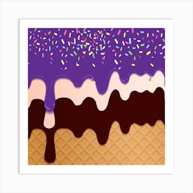 Ice Cream With Sprinkles Art Print