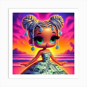 Money Girl 21 Art Print