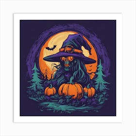 Witch In The Woods Art Print