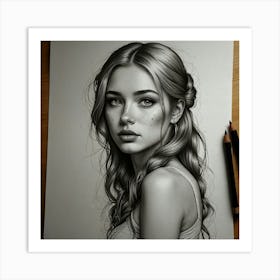 Portrait Of A Girl 1 Art Print