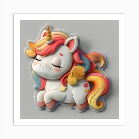 Unicorn 503 Art Print