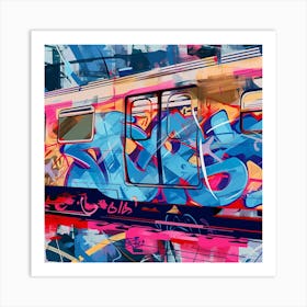 Graffiti Train 1 Art Print