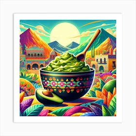 Mexican Guacamole Art Print