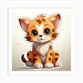 Cute Cheetah 6 Art Print