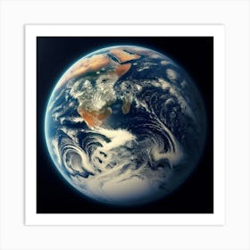 Earth From Space 2 Art Print