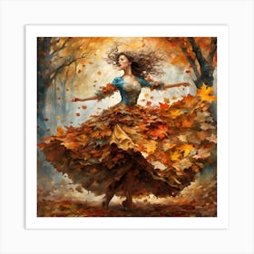 Autumn Dancer Art Print