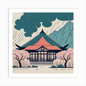 Japanese Pagoda Art Print