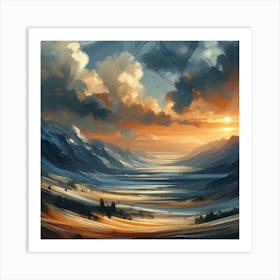 Abstract Horizons 48 Art Print