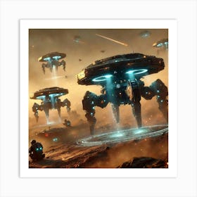 Mantle Guardian Drones Converted Art Print