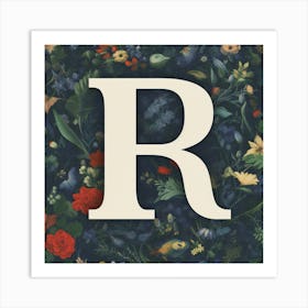Letter R 3 Art Print