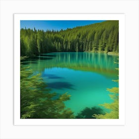 Lake In The Mountains 17 Art Print