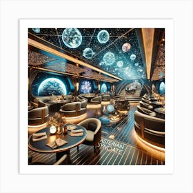 The Luxurious Atmosphere Of The Celestial Voyager, Art Print