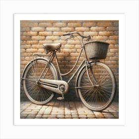 Old Bike - Van Gogh Wall Art Art Print