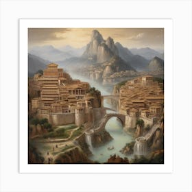 Chinese City Art Print