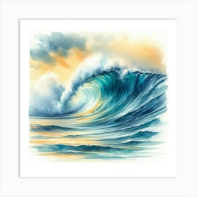 Ocean Wave 1 Art Print