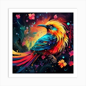 Colorful Bird 4 Art Print