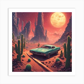 Cactus Desert 6 Art Print