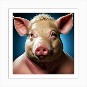 Pig Face 1 Art Print