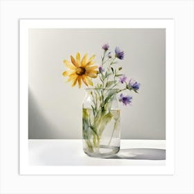 Flowers In A Vase 6 Art Print