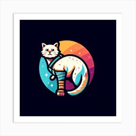 Space Cat Art Print