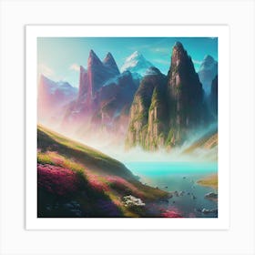 Mountain Landscape 17 Art Print