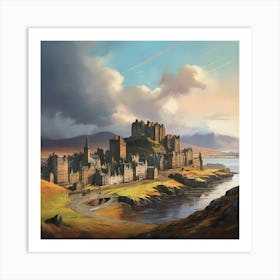 Edinburgh Castle art print 1 Art Print