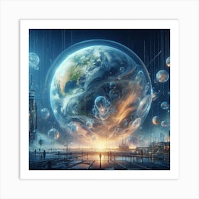 Futuristic World 5 Art Print