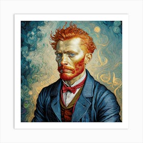 Van Gogh'S Self Portrait Art Print