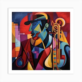 Saxophone Player 28 Art Print