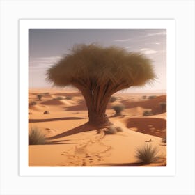 Sahara Countryside Peaceful Landscape Trending On Artstation Sharp Focus Studio Photo Intricate (28) Art Print