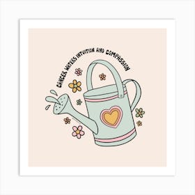 Cancer Zodiac Watering Can Art Print